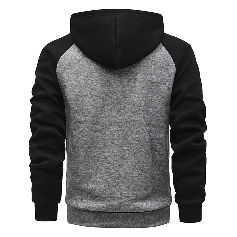 

Coat Mens Sweatshirt Tops Winter With Pocket Autumn Casual Comfortable Fashion Fleece Hooded Jacket High Quality