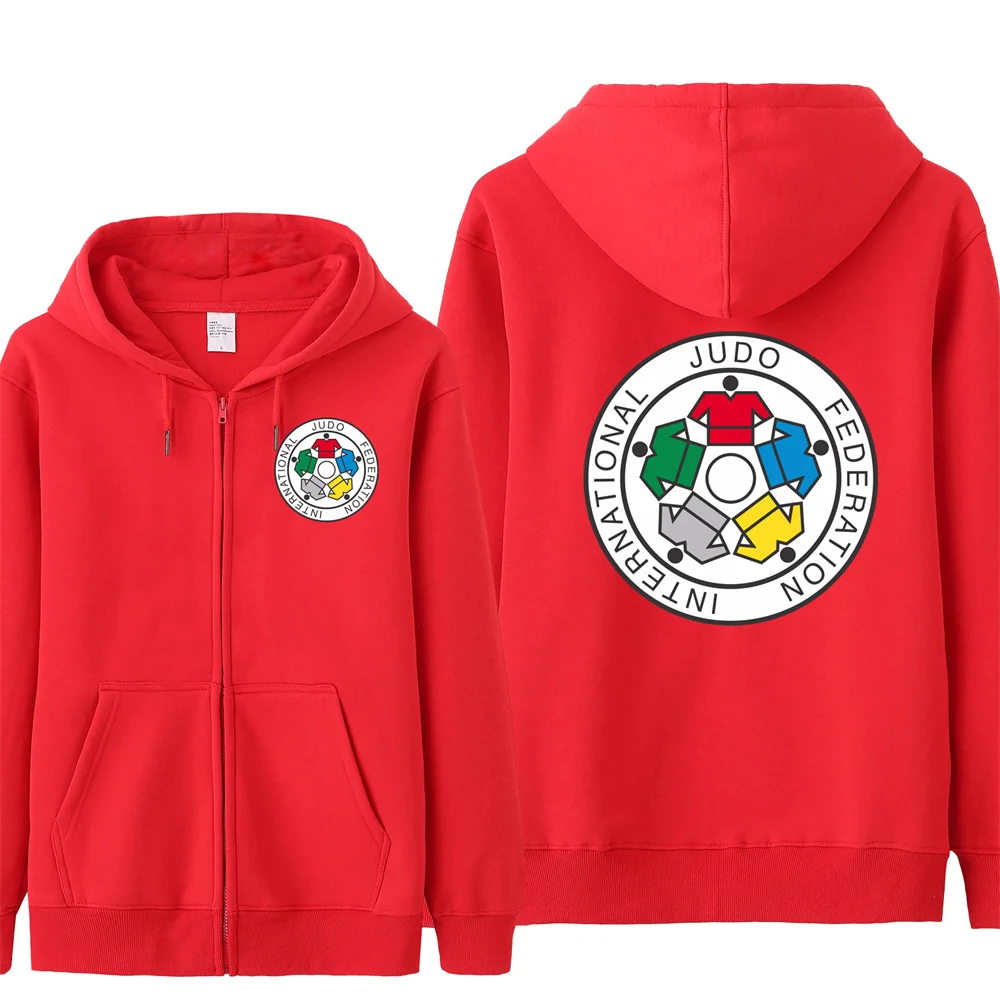 IJF International Judo Federation Hoodies Men Fleece Cool IJF Sweatshirt Hoody Unisex Streetwear 3