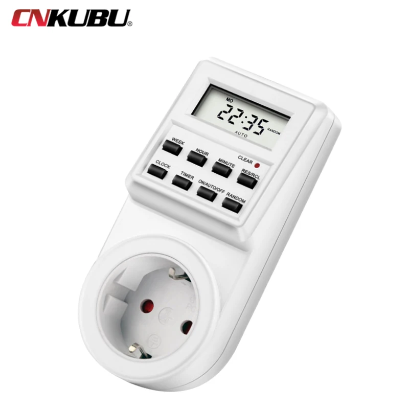 Electronic Digital Timer Switch Socket 24 Hour Cyclic EU UK AU US BR FR Plug Kitchen Timer Outlet Programmable Timing Socket 3