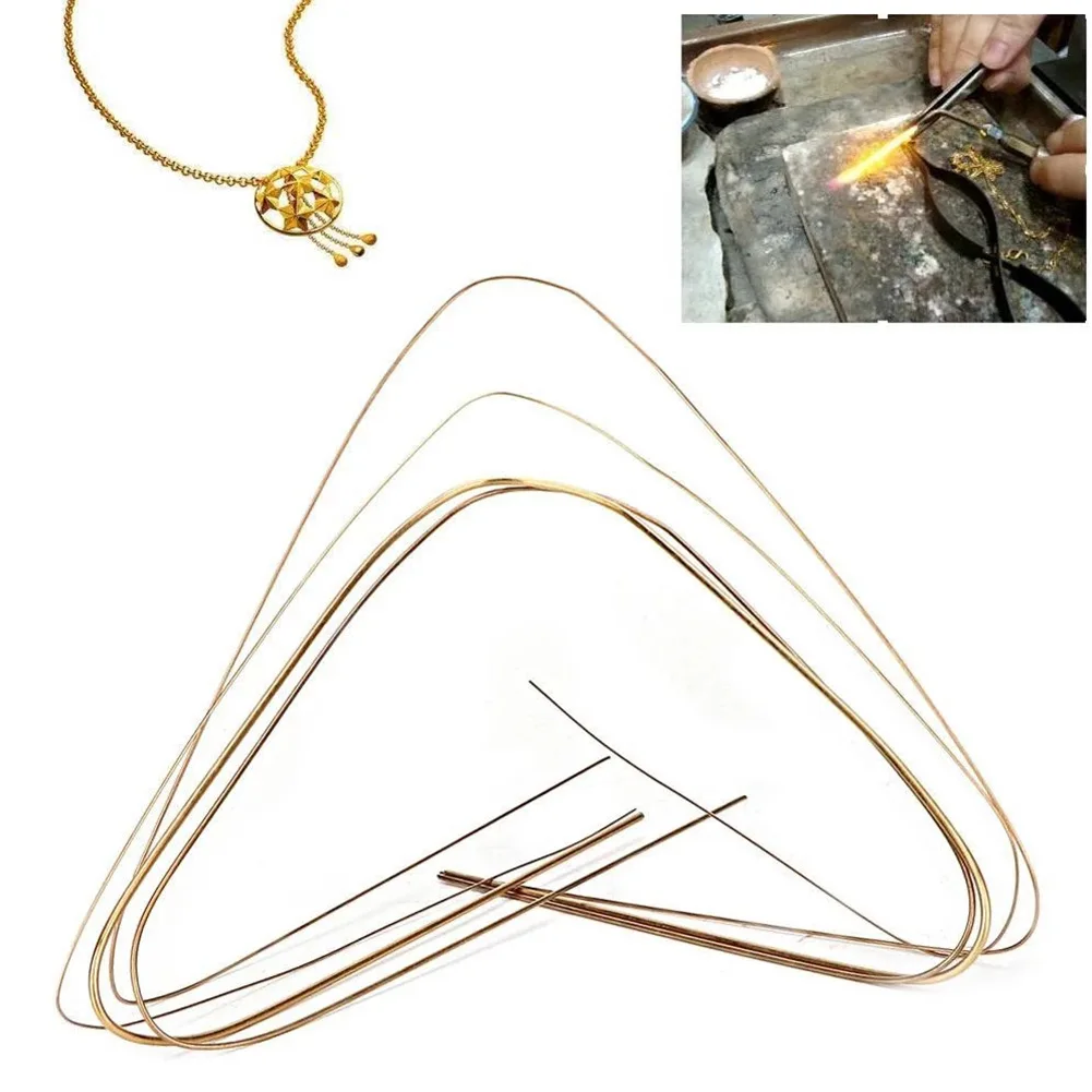

50cm 5pcs Silver Welding Rods Gold Soldering Wire Soldering Metal Soldering Brazing Rods For Jewelry Repair Accesseries