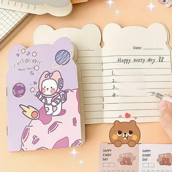 10 pz/pacco Notebook Portatili Kawaii Notebook Foderato Diario di Carta Mini Blocco Note Carino Piccolo Cartone Animato NoteBook Per Bambini