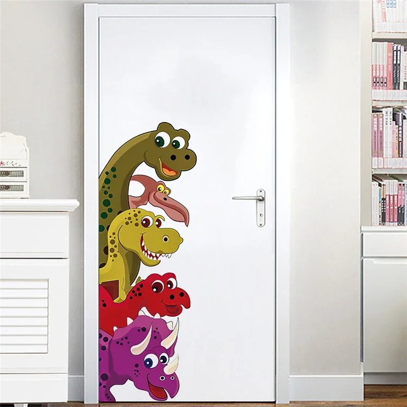 Cute Dinosaur Wall Stickers Living Room Bedroom Children's Room Decorative Drawing 30X90CM