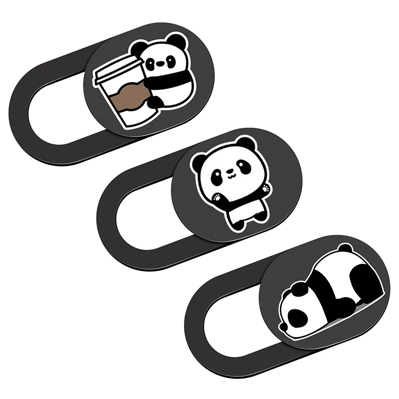 3PCS Zoon 패턴 웹캠 카메라 커버 노트북 스티커 노트북 용 스마트 폰 개인 정보 보호 셔터 슬라이더 스티커