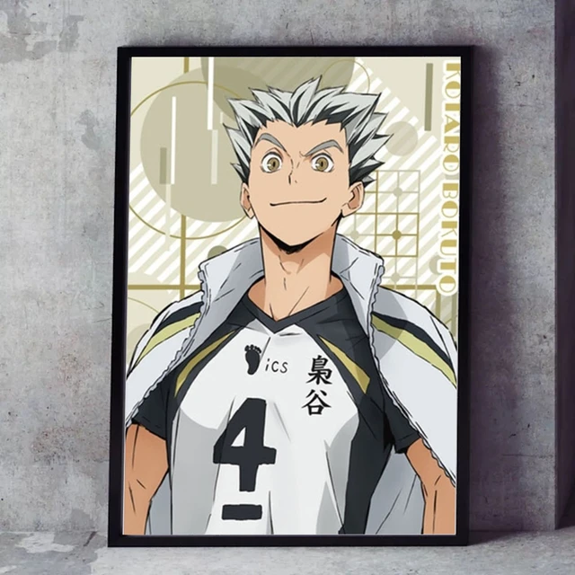 Haikyuu anime cartaz personagem voleibol menino pintura em tela