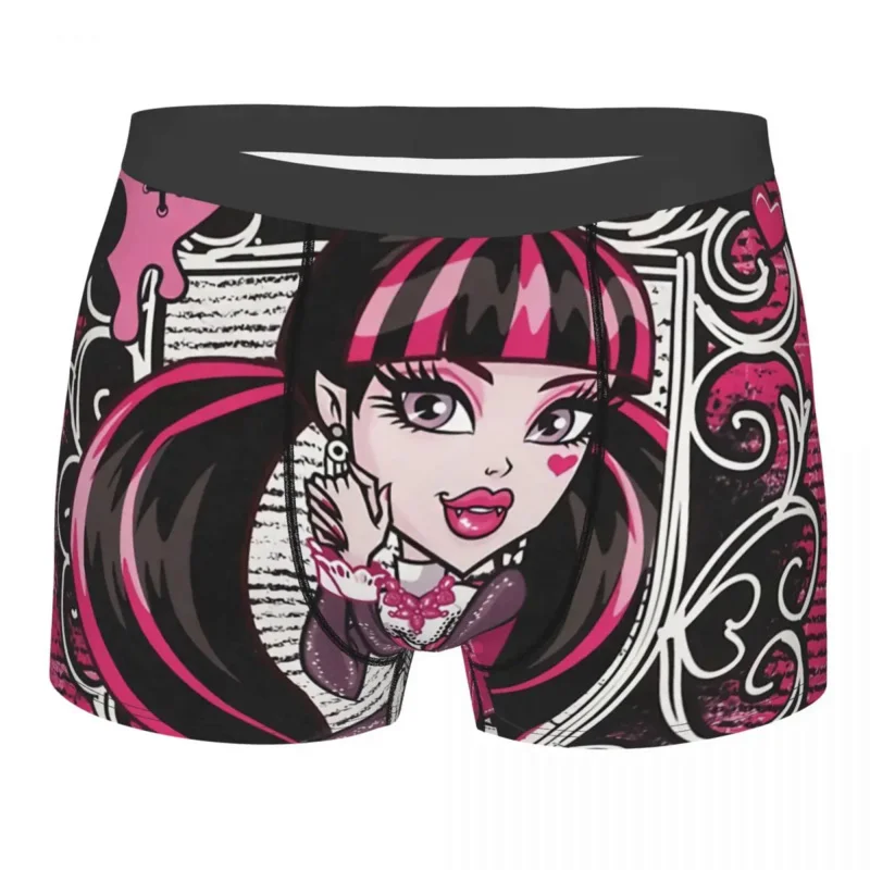 

Трусы Monster High Doll Draculaura коллаж, дышащие трусы, мужское нижнее белье, удобные шорты, боксеры, трусы