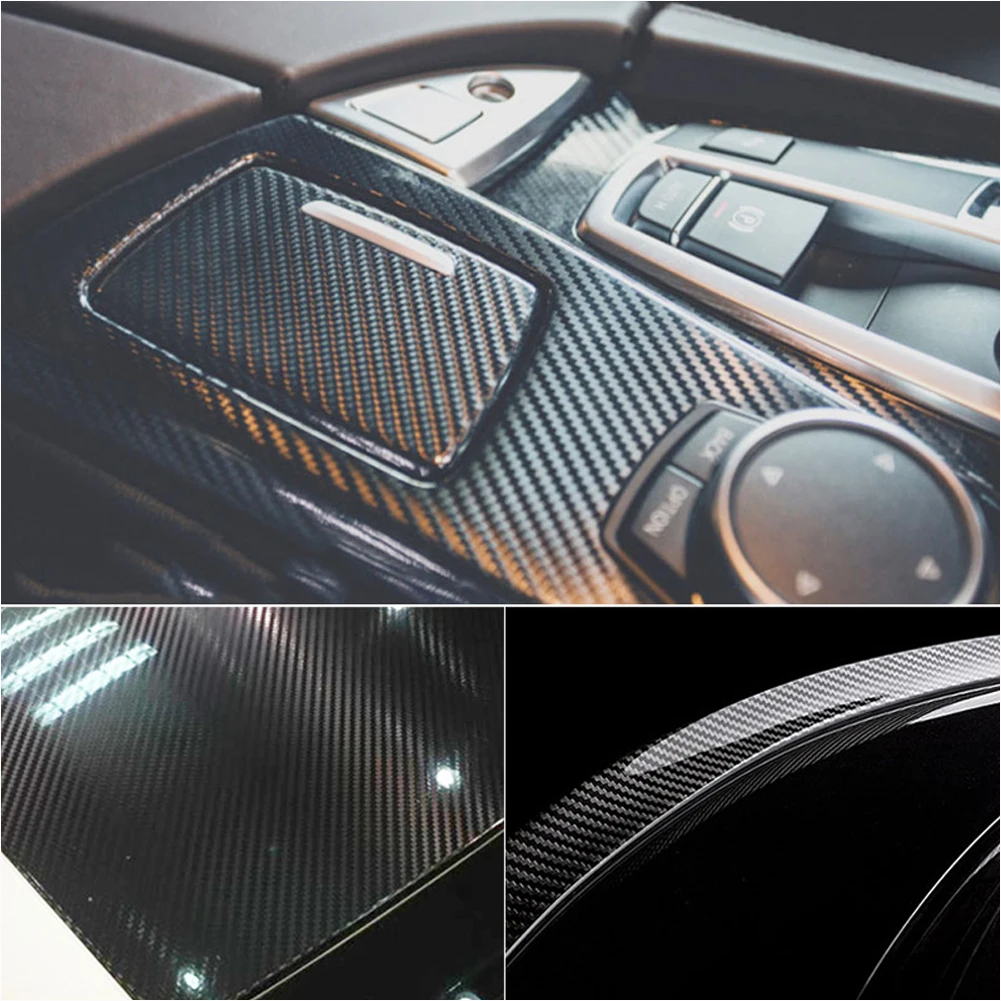 7D Glänzend Carbon Faser Auto Aufkleber 30cmX152cm PVC Wrap Aufkleber  Aufkleber Wraps Release Auto Aufkleber Air Aufkleber Vinyl Film D5W8 -  AliExpress