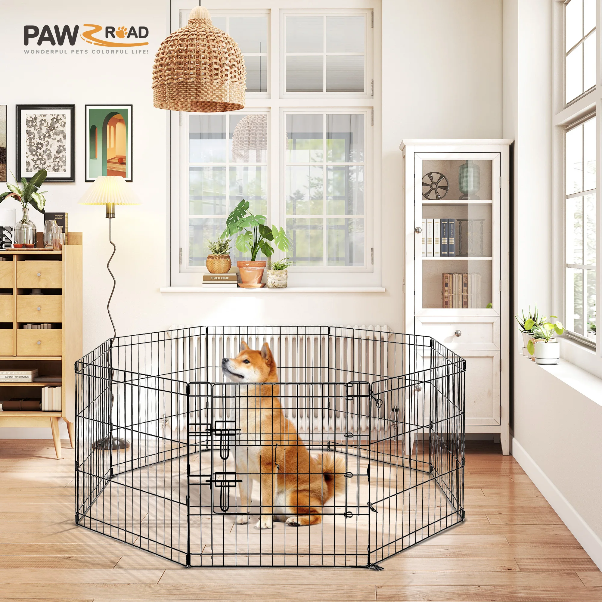 Foldable Metal Dog Playpen 1
