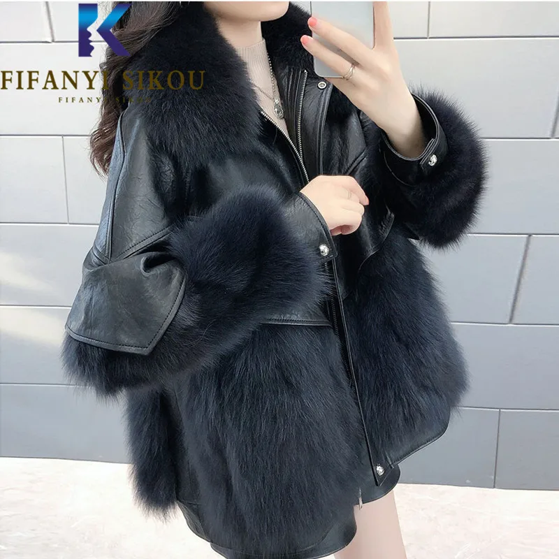 black-faux-fox-fur-coat-women-pu-leather-spliced-zipper-fashion-loose-plush-fur-jacket-female-high-quality-thick-warm-overcoat