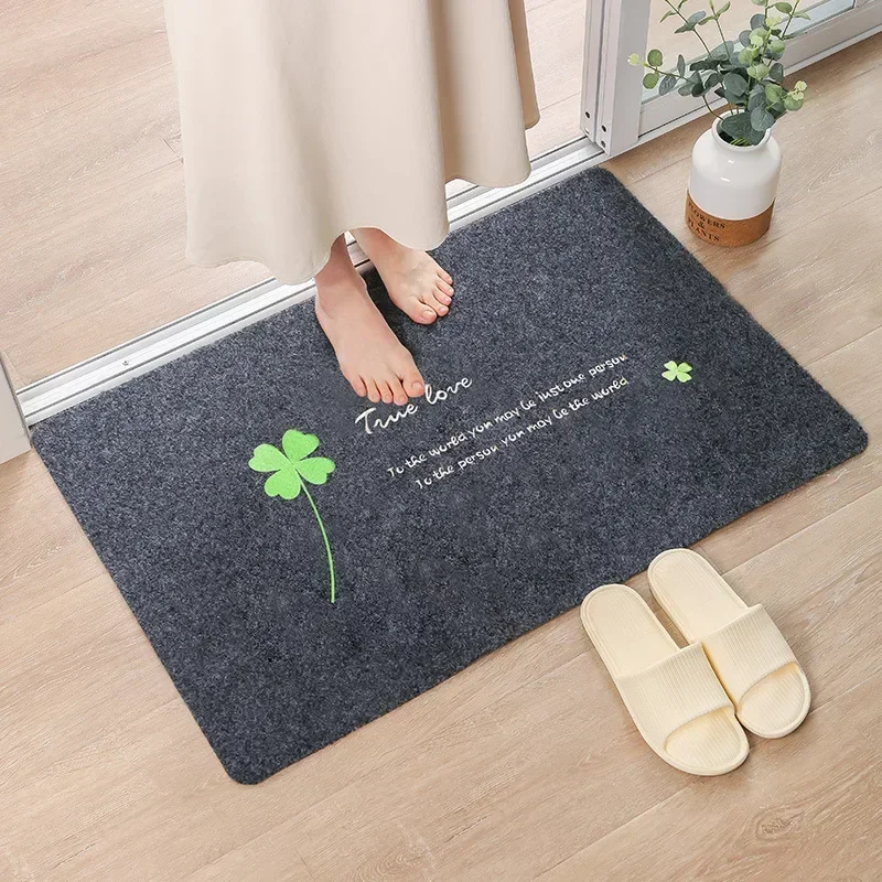 

1pc Fresh Leaf Kitchen Mat Entrance Doormat for Living Room Rug Home Bedroom Floor Hallway Balcony Anti-Slip Carpet