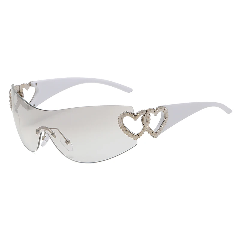 Vrouwen Mannen UV400 Ovale Lens Gradiënt Kleur Zon