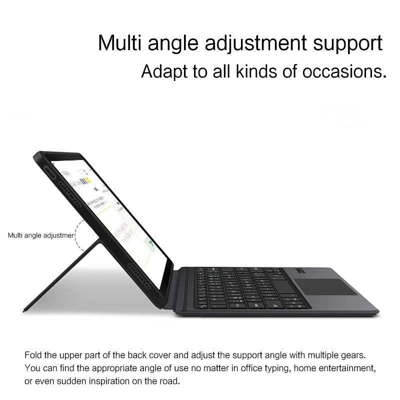 Capa de Teclado Inteligente para Huawei Matepad Pro Capas de Teclado Bluetooth Shell Tpu 12.6 2023 - Imagem 4