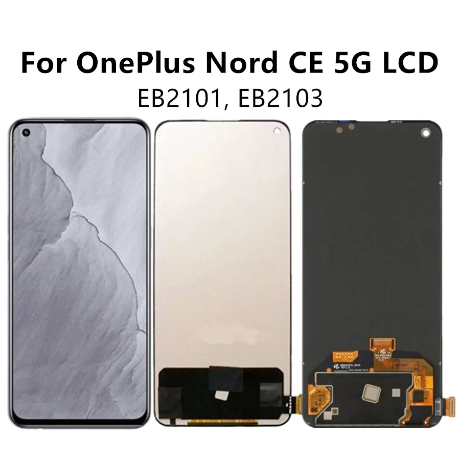 

AMOLED/TFT 6.43" For OnePlus Nord CE 5G LCD screen touch screen digital converter assembly replacement EB2101, EB2103 LCD