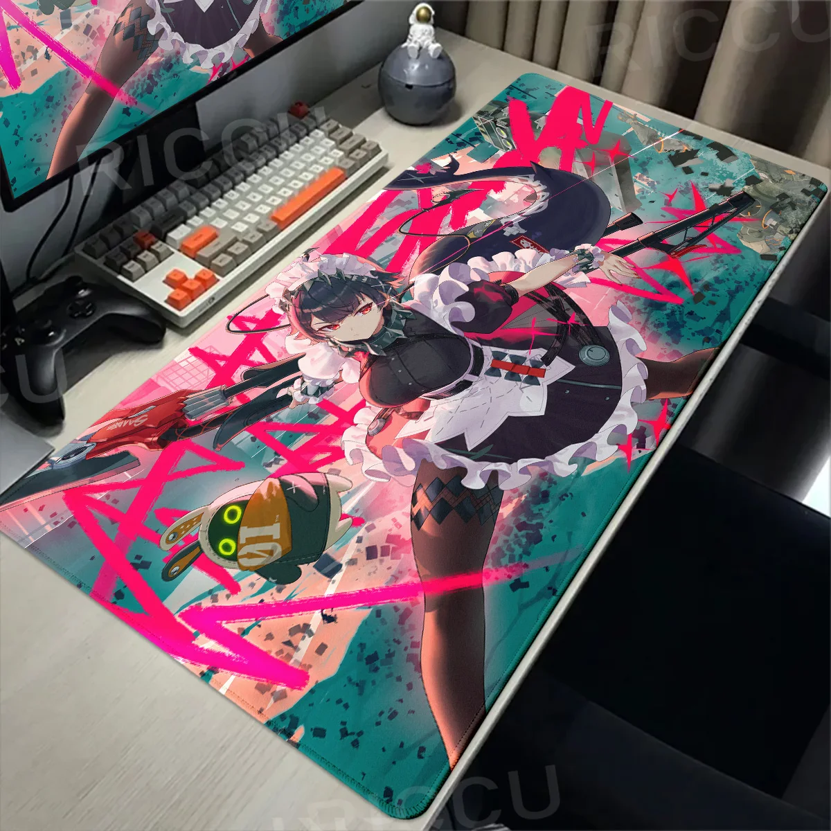 Zenless Zone Zero Mauspad ZZZero Ellen Joe XXL Großes Mauspad Bürozubehör Schreibtischunterlage Gamer Mousemats PC-Schrankmatten