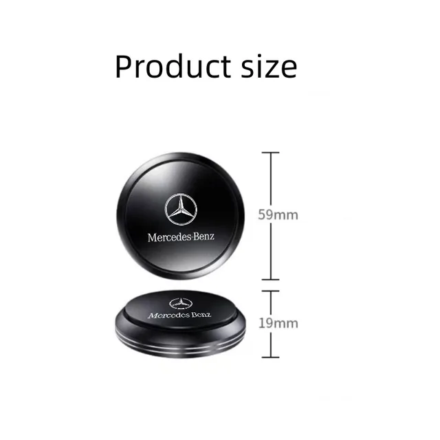 Désodorisant de voiture en alliage d'aluminium, parfum de style UFO, accessoires automobiles pour Mercedes Benz AMG W204 W210 W124 AMG W202 CLA W212 2
