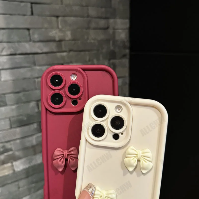 Cute 3D Butterfly Silicone Phone Case with Camera and Anti-Drop Protection