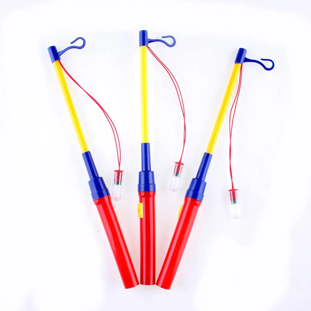 

Miniature Glow Sticks LED Lantern Rod Plastic Lanterns Pole Portable Kids Child