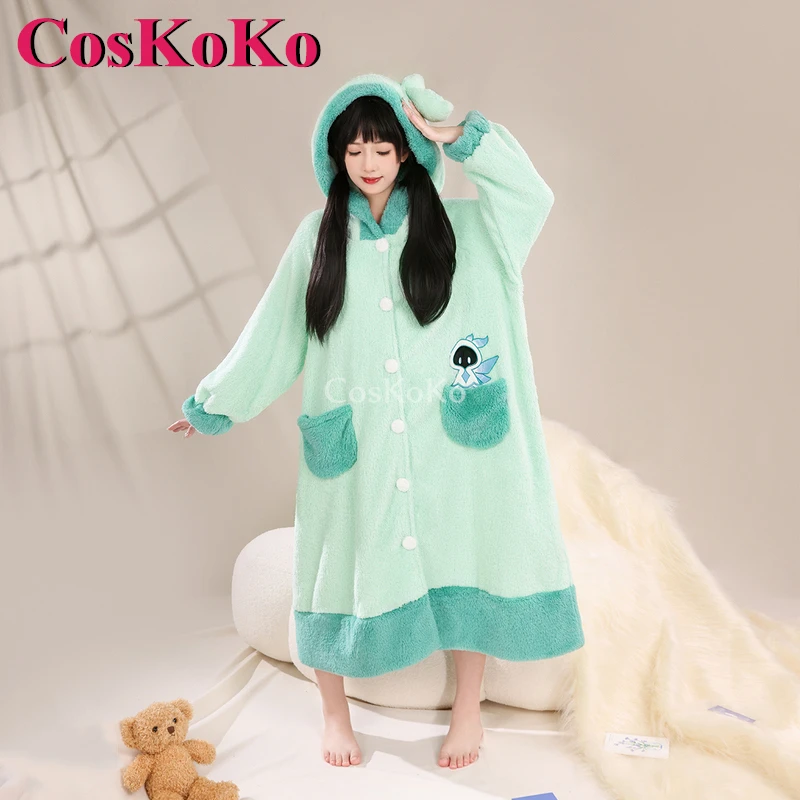 CosKoKo Scaramouche, Tignari, Zhongli, Venti 코스프레 게임 원신 임팩트 코스튬 파생 옷, 사랑스러운 잠옷, 플러시 잠옷