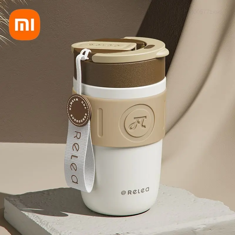 Xiaomi-Relea-Stainless-Steel-Coffee-Cup-400ML-Thermos-Mug-Leak-Proof ...