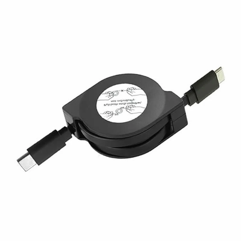 

2 in 1 60W Car Adapters Telescopic Cord USB Fast Universal Two Retractable Cables for Phone