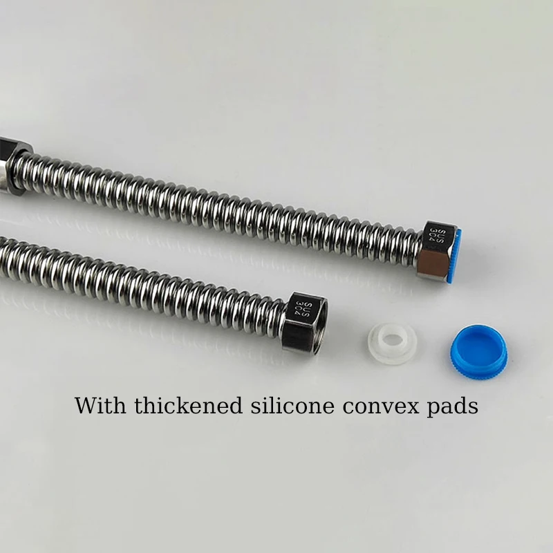 G1/2 304 Stainless Steel Water Inlet Hose Water Heater Hot and Cold Metal Hose Upper Pipe Water Inlet Pipe Toilet Faucet Bellows