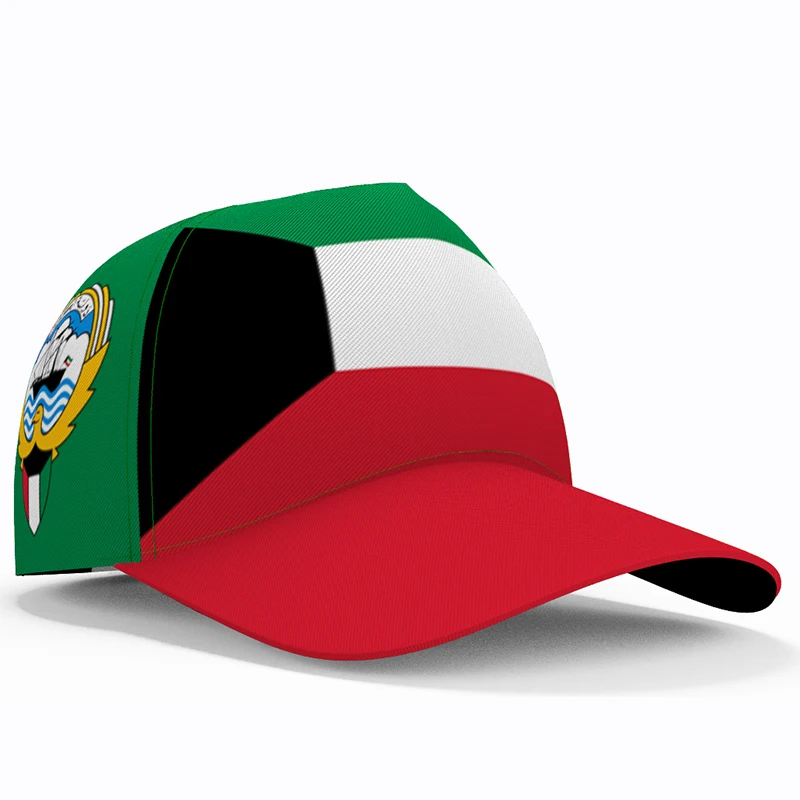 

Kuwait Baseball Cap Free 3d Custom Made Name Number Team Logo Kw Hat Kwt Country Travel Kuwaiti Nation Arabic Arab Flag Headgear