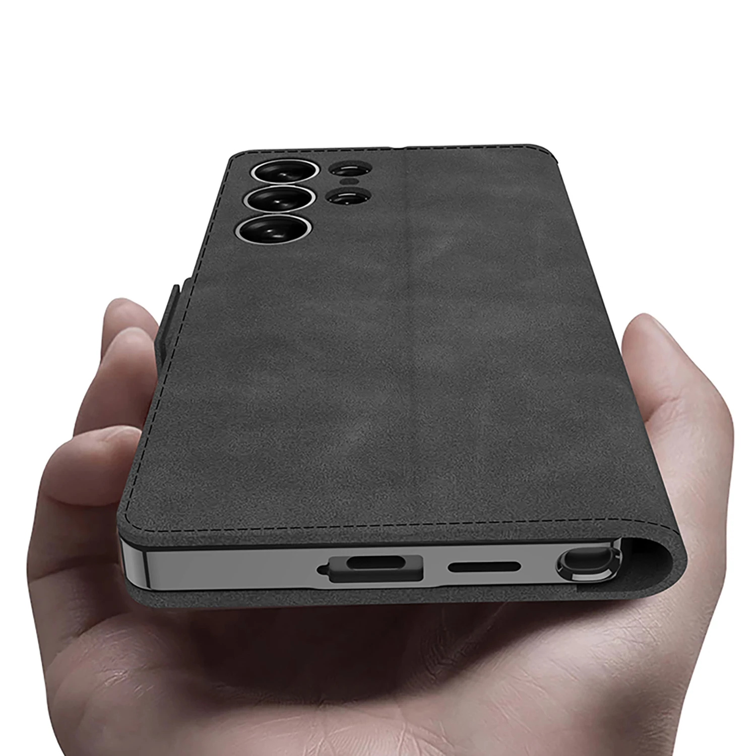 Leather Magnetic Phone Case For Samsung Galaxy S25 Ultra