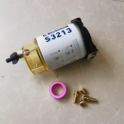 S3213 Fuel Filter Water Separator Assembly Outboard For Mercury Yamaha Racor Sierra Quicksilver Boat Engine 10 Micron Kit