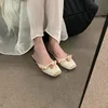 Satin Flower Slippers Women 2025 Summer Non-slip Casual Slide Comfy Light Fashion Ethnic Style Sandals Flat Floral Mule Shoes 1