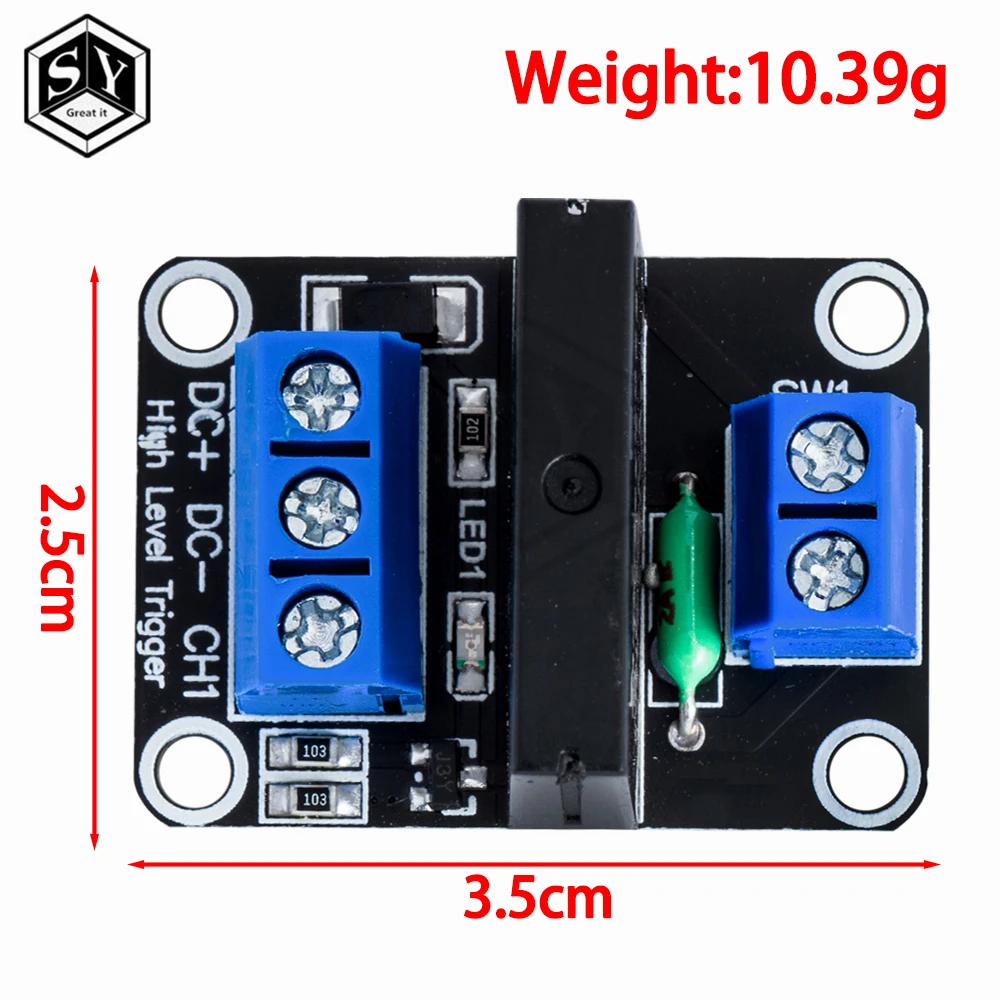 Multi-Channel Solid State Relay Module with High/Low Level Triggering