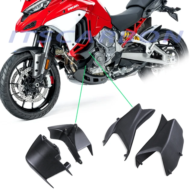 Wind Deflectors For Ducati Multistrada V4S 2021 2022 Real 100% Carbon Fiber  Motorcycle Accessories Winglets