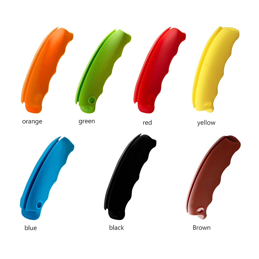 Silicone Portable Vegetable Device Labor Saving Shopping Bag Carry Holder with Keyhole Handle Comfortable Grip Protect Hand Tool shopping handle protector