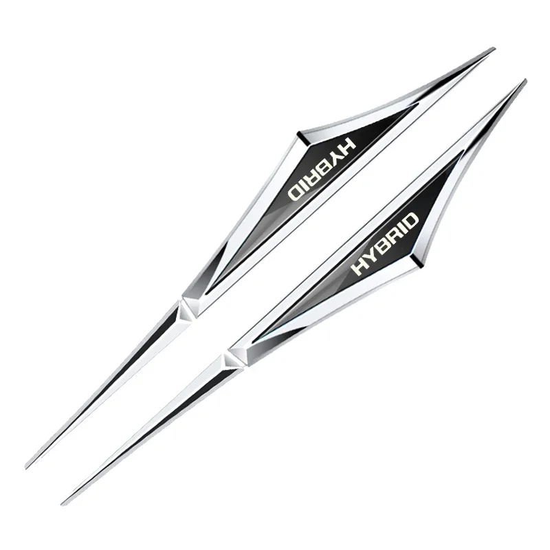 Set of 2 3D Alloy Car Stickers - Universal Car Accessories