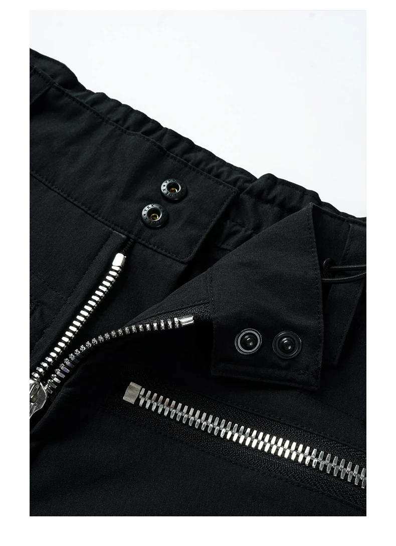 Ninja warning Cargo pants joggers ykk zippers drawcord waist adjustment multiple pockets dwr coating techwear