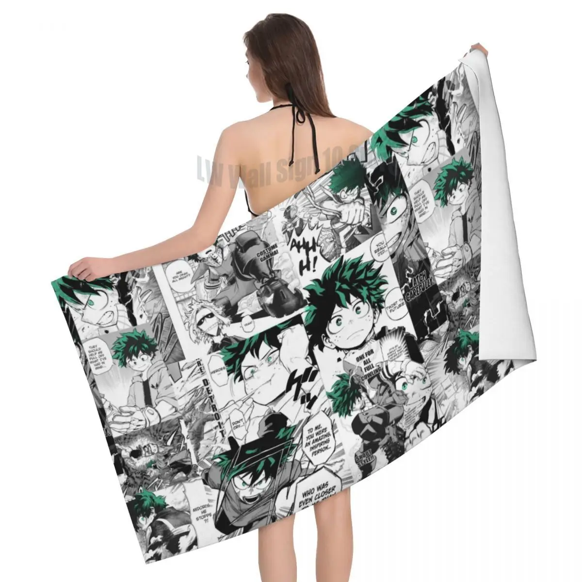 

Пляжное полотенце My Hero академия, быстросохнущее полотенце для ванной комнаты с рисунком Аниме Манга, полотенца для бассейна