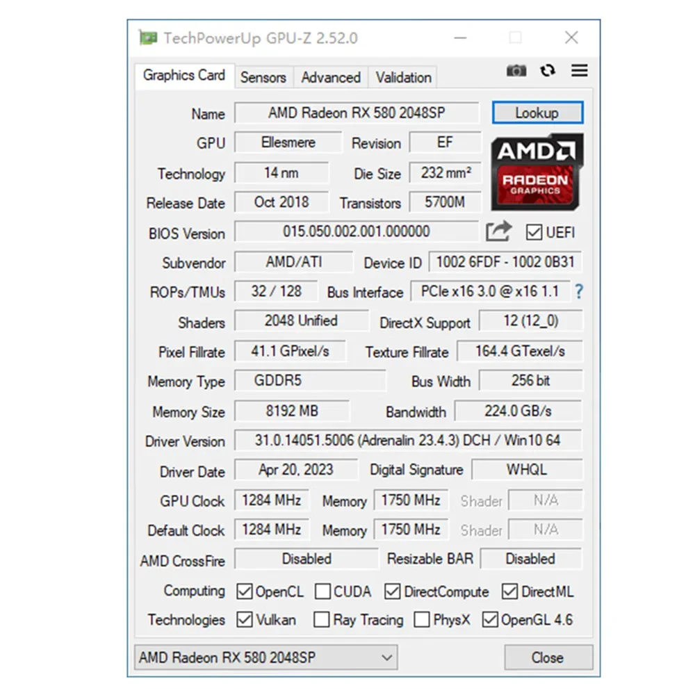 Рисунок 6 - Видеокарта SOYO RX 580 8G AMD Radeon