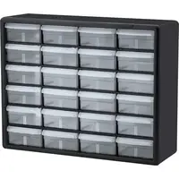 24-Drawer Plastic Storage Cabinet Garage Organization Lego Toolbox Makeup Organizer Teacher Home Classroom Office Workshop 1