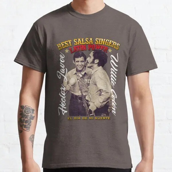 I Migliori Cantanti Di Salsa Willy Colon Héctor Lavoe T Shirt El Dia De Mi Suerte Lo Mato Maniche Lunghe O Corte