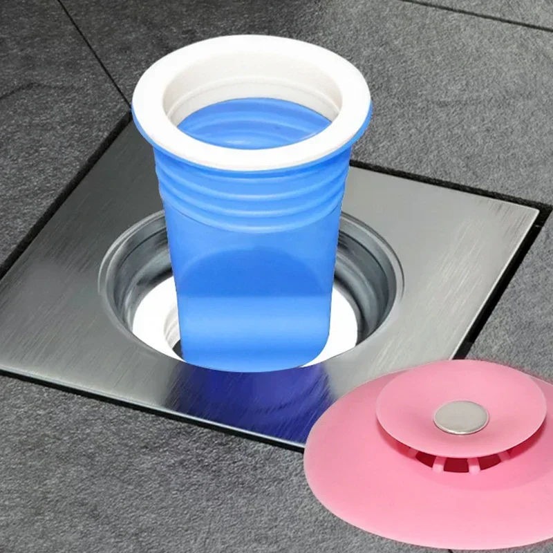 Silicone Floor Drain Anti Odor Sink Backflow Preventer Trap for Pipes Tubes