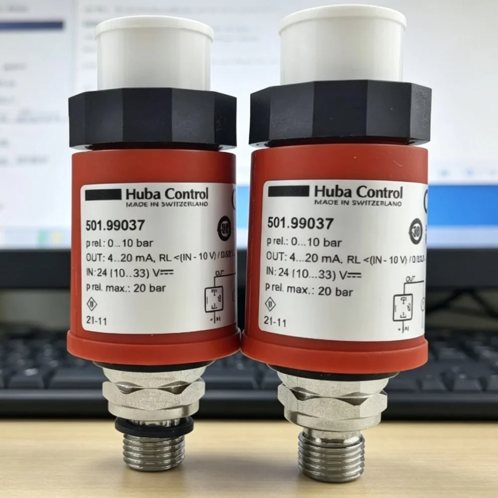 오리지널 Huba Control 501.99037 (010bar,4...20mA 출력) 압력 센..