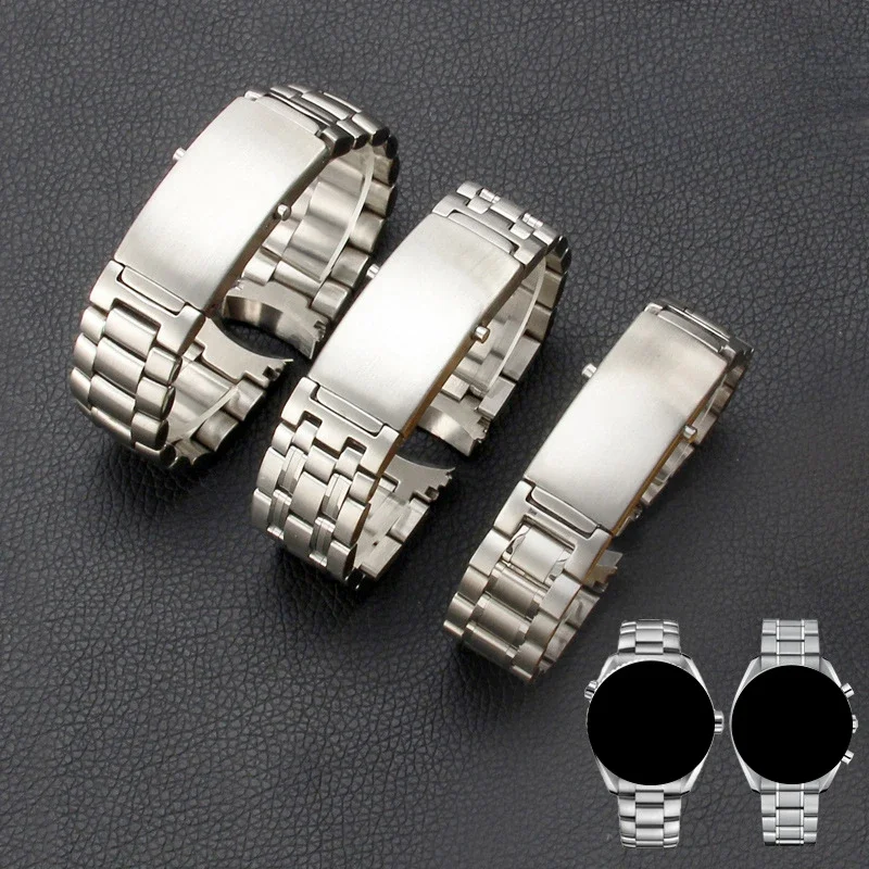

Premium Quality Luxury Solid Rugged Stainless Steel Watch Strap Band Mens Metal Curved End 18 20 22mm for OMEGA 18/20/22mm