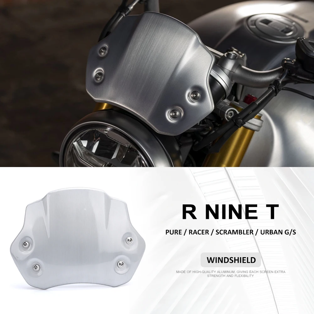 Moto Parabrezza Anteriore Parabrezza Antivento Aria Parabrezza Deflettore Per Bmw R9T Rninet Rninet Scrambler Racer Pure Urban