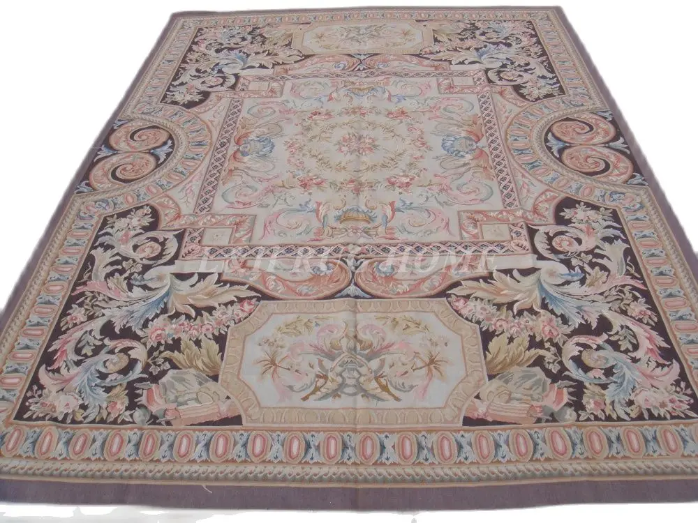 

Бесплатная доставка, ковры aubusson 9 'x 12' во французском стиле, искусственные шерстяные ковры Aubusson во французском стиле, высококачественный коврик