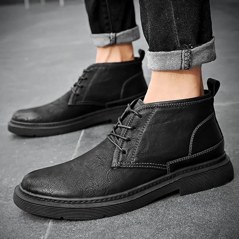Lässige Martin-Stiefel, Schuhe für Herren, leichte Turnschuhe, Sport, Outdoor, Slip, bequem_voghion.com