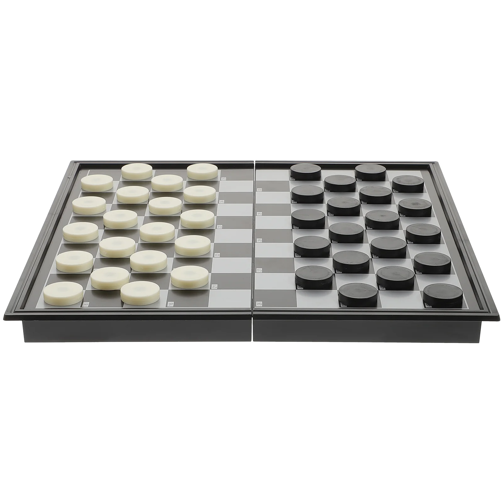 

Plastic International Checkers Foldable Board Game Beneficial Chess Games Recreational Game Supply Entertainment Accessory