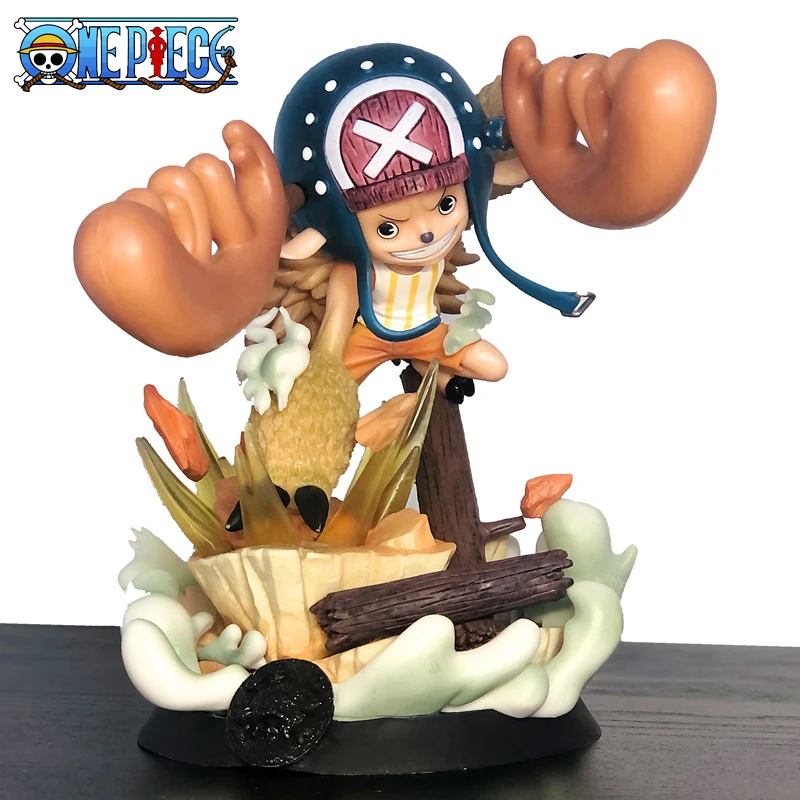 22Cm Anime One Piece Pt New Chopper Tony Corner Enhanced Doll Model Gk Action Figures Statua Pvc Box Decorazione Regalo Per Adolescenti