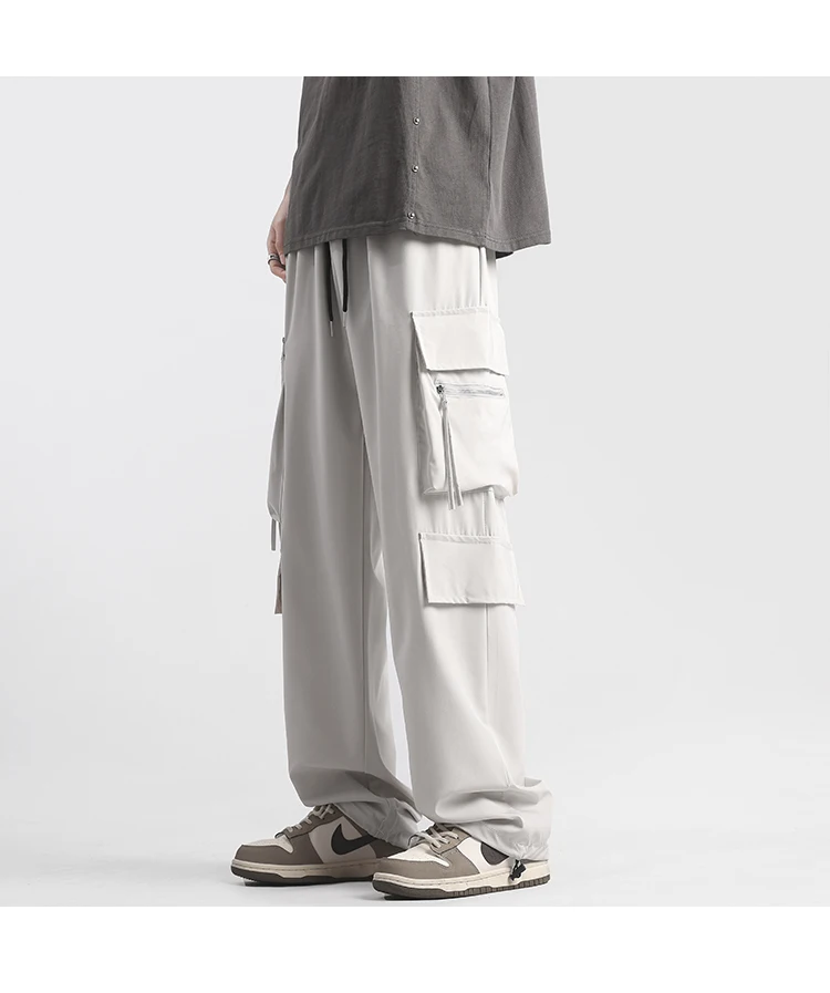 Description Picture 2 of itemFashion Cargo Pants Men Overalls Men Jogger Harlan Pants Streetwear Hip Hop Sweatpants Men Woman Elastic Waist Trousers S-3XL