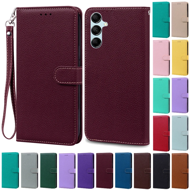 Leather Wallet Flip Phone Case - Premium Cover for Samsung Galaxy M55 5G