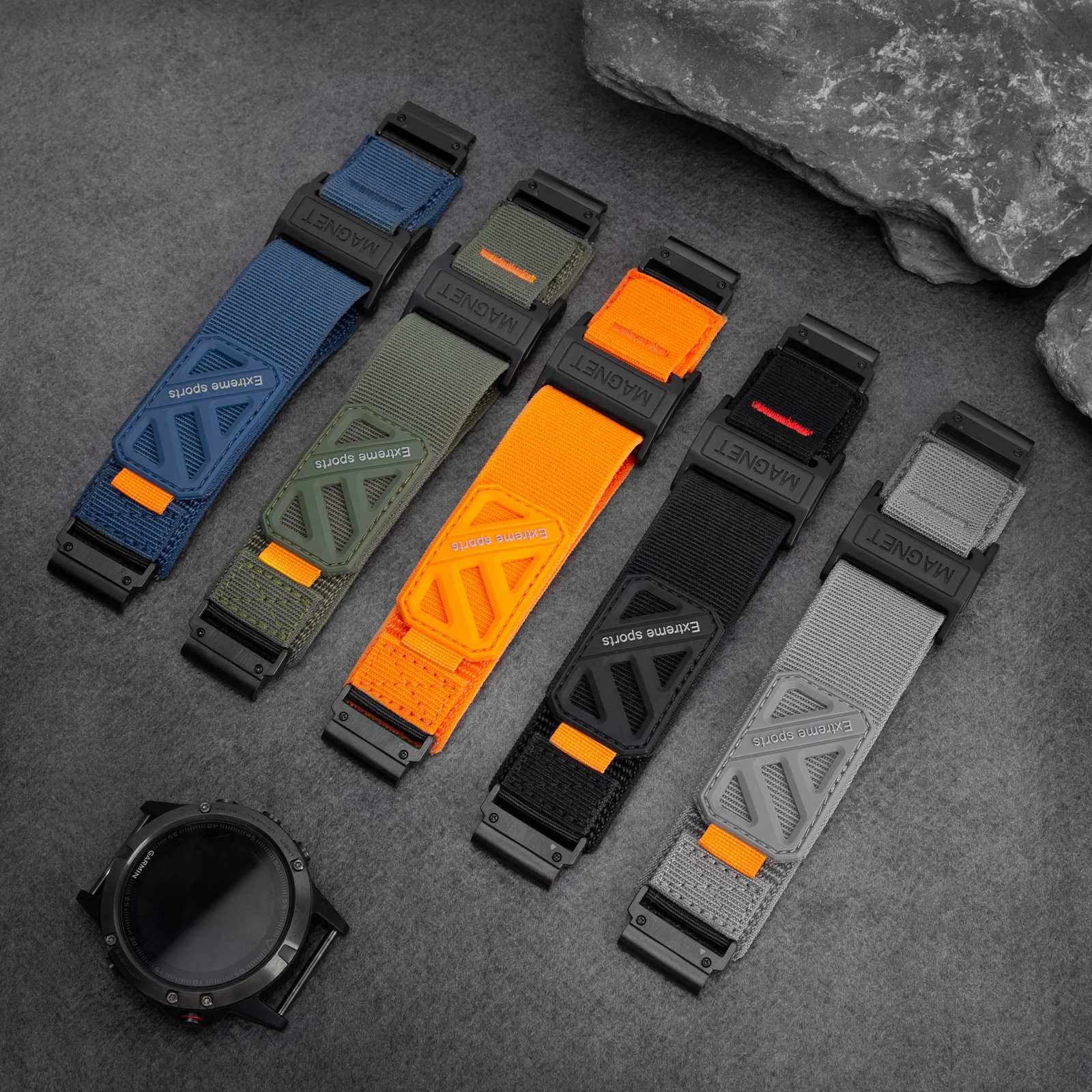 Versatile Nylon Loop Watch Strap - 22mm Band for Enhanced Comfort and Style