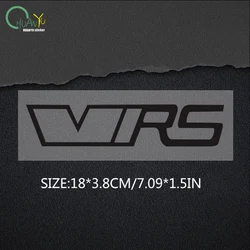 VRS Car Styling Luggage Compartment Body Grille Sticker - Sleek Automotive Decoration - 18x3.8cm (B355A1 black)