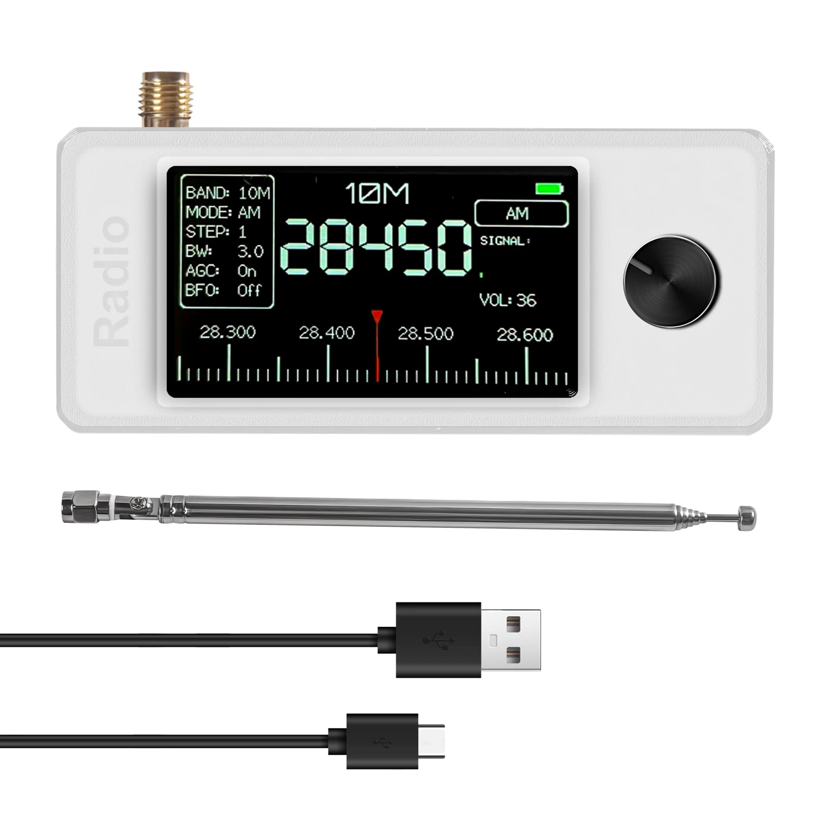 SI4732 0.5-108mhz ミニフルバンドラジオ LSB USB AM FM